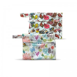 YIFASHIONBABY 100pcs Reusable Storage Bag, Mini Washable Wet Bag , Zipper Little Pouch 15cm x 19cm 100LP