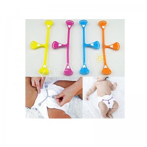 YIFASHIONBABY 5pcs/pack Cloth Diaper Fasteners Replaces Diaper Pins Use with Cloth Prefolds and Cloth Flatfolds 5PF