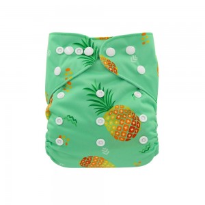 YIFASHIONBABY Reusable Printed Cloth Diapers — Pineapple YI55