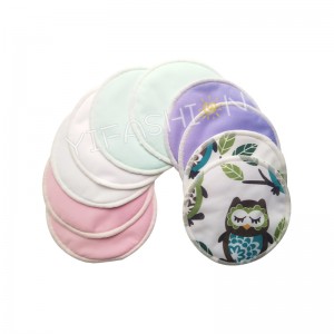 YIFASHIONBABY 5packs(25pairs) 3layers Breastfeeding Nursing pads Reusable, Waterproof Breast Protector Bamboo With Laundry Bag 50WP