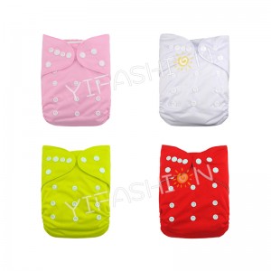 YIFASHIONBABY 4Pack Breathable Adjustable Pretty Girl Nappies Cloth Pocket For Baby With insert 4ZB05