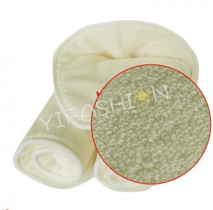 YIFASHION 24pcs/pack 4-Layers Breathable Organic Bamboo Diaper Inserts Antibacterial Reusable Liners Wholesale 24BM