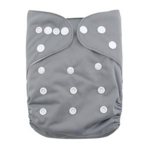 YiFashion Solid Diapers -Granite Grey