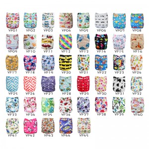 YIFASHIONBABY 50pcs Wholesale Reusable Cloth Diapers for Babies 6-35pounds 50PP