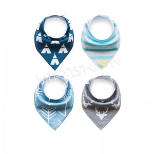 YIFASHION Baby Bibs,Baby Bandana Drool Bibs,4-Pack Gift Set for Drooling and Teething,Unisex Design for Boys and Girls YB14