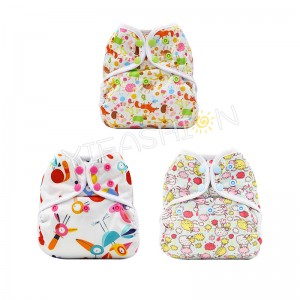 YIFASHIONBABY 3pcs/pack Girl Prints Reusable Cloth Diaper Cover Waterproof  with Leg gussets YC-Z01