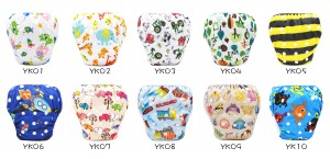 (Swimming Diapers)YIFASHIONBABY 20pcs Waterproof Swimming Nappy Reusable, Adjustable Swim Pants For Baby 0-2ages