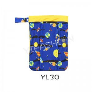 YIFASHIONBABY 1pc Boy Star Wars Printed Handle Bags for Mommy Travel Out, Waterproof Collection Wetbag YL30