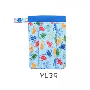 YIFASHIONBABY 1pc Robot Prints Boy Wetbags, Gym Swimsuit Wet Bag YL39