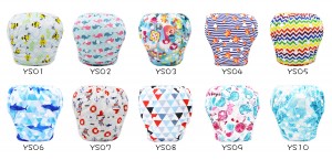 YIFASHIONBABY 20pcs Adjustable One Size Swimming Diapers Baby Reusable, Breathable Underwear 0-2ages