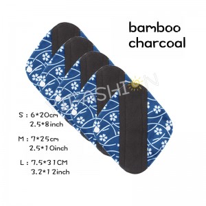 YIFASHIONBABY 1pc Mini Wet Bag +5pcs Reusable Cloth Female Panty Liners Waterproof (S,M,L) YW53