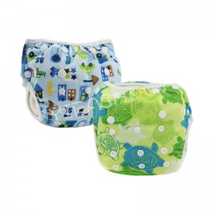 YIFASHIONBABY 2pcs/pack Adjustable Boy Swimming Nappy Reusable, Waterproof Swim Pants For Baby 0-2ages YY-Z10