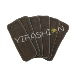 YIFASHION 6pcs/pack 5layers Charcoal Bamboo Absorption Diaper insert 6CBI